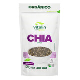 Chia Em Grãos Orgânica Vitalin Pouch 120g