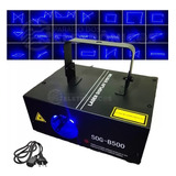 Canhão Raio Laser Holográfico Luzazul Rítmico Musica Sogb500