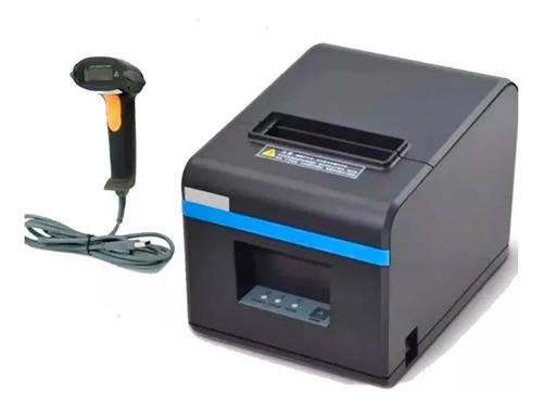 Impresora Pos Termica 80mm Usb+lector Codigo De Barra Laser 