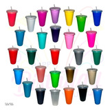 Vaso Bachelor 200 Pza Popote Reusable Fiesta 16oz 