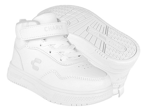 Tenis Escolares Niño Charly 1079340001 Simipiel Blanco