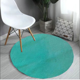 Alfombra Redonda Decorativa Sala/dormitorio 120cm Diámetro