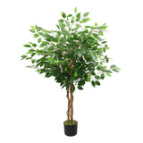 Lovmor Arbol Artificial De 6 Pies Con Cesta Tejida De Hierba