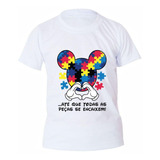 Camiseta Autista Autismo Até Que Todas As Peças Se Infantil