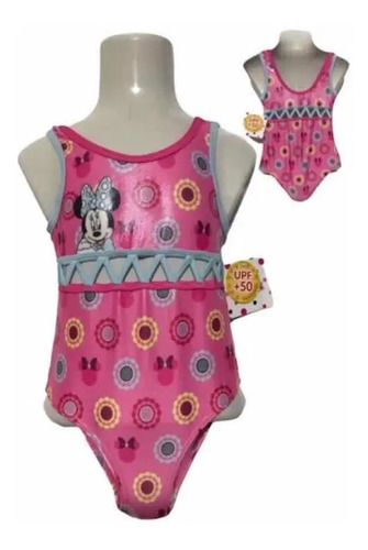Traje De Baño Niña Minnie Mouse Marca Disney
