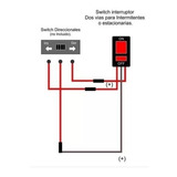 Switch Intermitentes Faros Aux - Motocicleta Manubrio 7/8