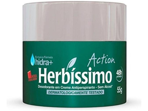 Desodorante Creme Herbissimo Action 55g