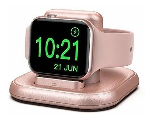 Cargador Inalambrico Apple Watch 6/5/4/3/2/1/se Rose Gold