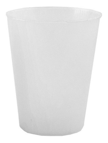 Vasos Natural Plástico Cotillón Infantil 250 Cc X 100 U.