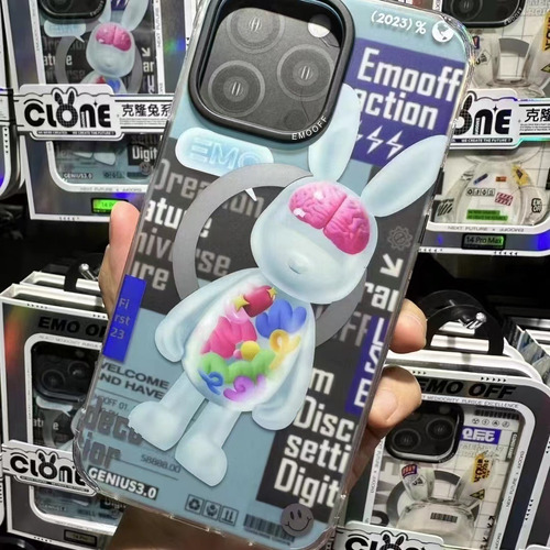Funda Magnética Emo Off Clone Rabbit Para iPhone 14 Pro Max