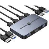 Conmutador Kvm, Conmutador Kvm De Aluminio Ablewe Hdmi, Inte