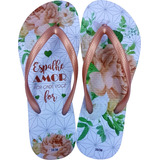 35 Chinelo Personalizado Casamento + Embalagem Brinde