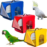 Bolsa Grande P/ Transporte De Aves Papagaio Com Alça Bandeja