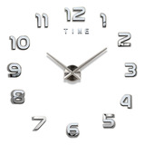 Reloj De Pared Grande Con Números 3d, Silencioso, Simple Y A