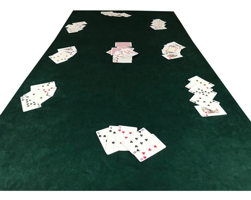 Toalha Mesa Veludo C Elástico Jogos Poker Baralho 1,80x1,00