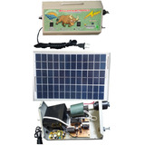 Kit Cerca Eléctrica Solar 50km Sistema Dual.  Todo En Uno 