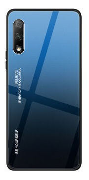 Capa Case Capinha Color Glass Azul Huawei Honor 9x Pro 6.59
