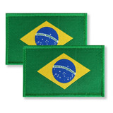 Parche Militar Táctico Bandera Brasileña De Brasil, C...