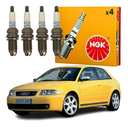 Jogo Vela Ignição Ngk Audi A3 Vw Fox Golf Polo 1.0 1.6 8v