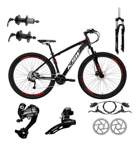 Bicicleta Aro 29 Ksw 27v Shimano Altus Freio Hidraulico K7