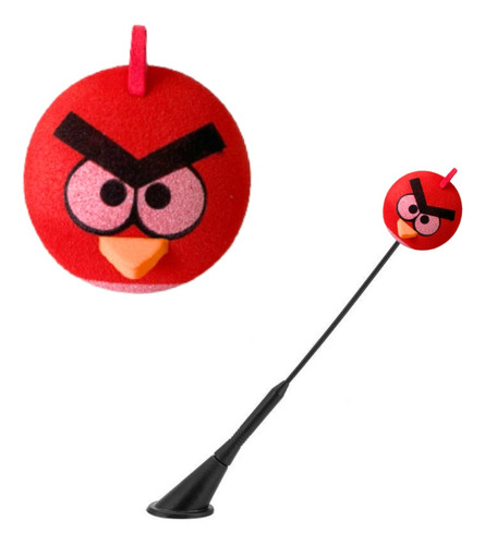 Enfeite De Antena Para Carros E Motos Angry Birds Vermelho