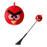 Enfeite De Antena Para Carros E Motos Angry Birds Vermelho