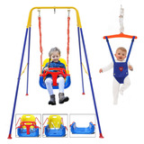 Yuanna 4 En 1 Columpio Infantil Juego De Rebote Plegable