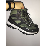 Botas Trekking Montagne Prohike Impermeable Verde Hombre