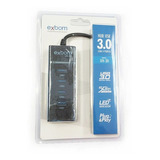 Hub Usb 3.0 Com 4 Portas E Led Indicador Exbom Uh-30