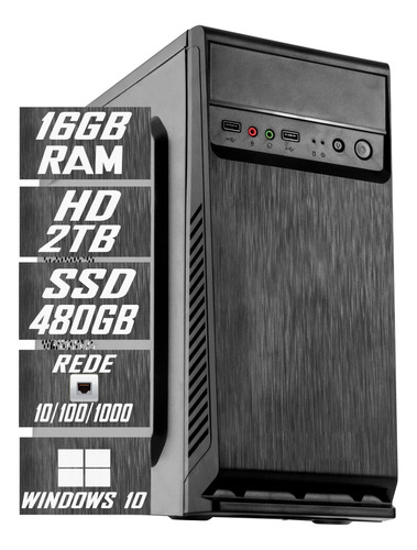 Pc Computador Cpu I7 / Hd 2tb + Ssd 480gb / 16gb Memória Ram