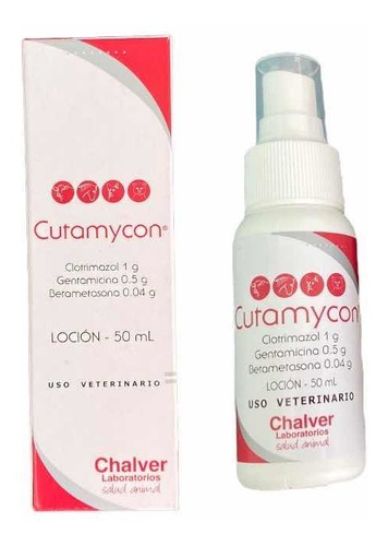 Locion Cutamycon Dermatologica Para Hongos Perros Y Gatos