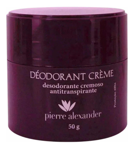 Desodorante Creme Pierre Alexander 50g Antitranspirante