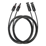 Par Cable Extensión Solar 4 Mm²x1 Mt + 4 Conectores Mc4 45ah