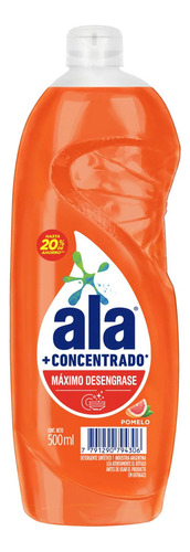 Ala Detergente Lavavajillas Cremoso Concentrado Pomelo 500m