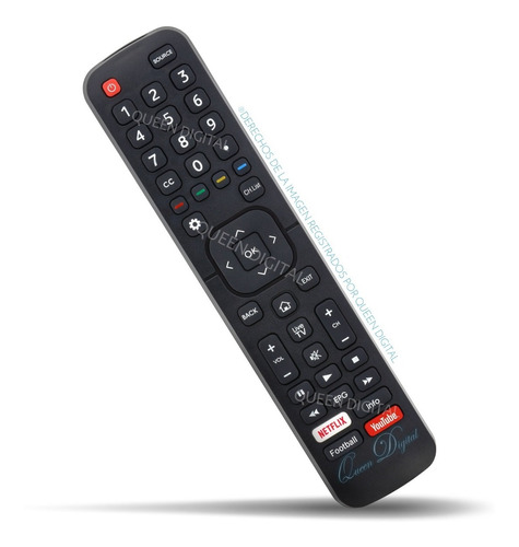 Control Remoto Para Noblex Philco Sansei Smart Tv Netflix