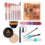 Kit Maquiagem Completo Playboy Rubi Rose Tango + Kabuki