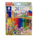 Colores Staedtler Basics, Caja X24 Color Del Trazo Variado