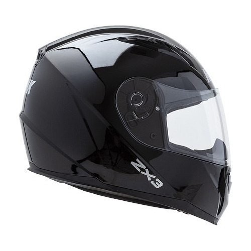 Casco Moto Integral Hawk Premium Warrior Zx3 Negro Brillo Xl