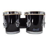 Bongo Preto 6x7 Com Pele Animal Torelli Tb010