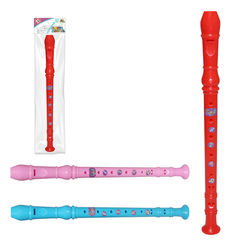 Kit 2 Flauta Doce Infantil Brinquedo Lembrancinha Musical