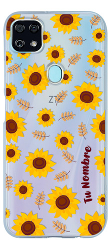 Funda Para Zte Girasoles Para Mujer Con Tu Nombre