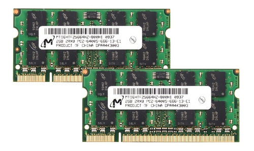 Memoria Ram Ddr2 4gb (2x2gb) 800mhz Pc2-6400  Notebook 