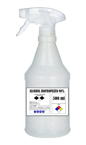 Alcohol Isopropílico 100% 500 Ml Atomizador