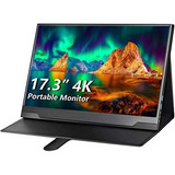 Monitor Portatil 4k 2160p Lcd 17.3´´ -negro