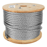 Cable De Acero 1/2' Flexible 7x19 Hilos Carrete 75 M