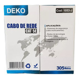 Cabo De Rede Cat5e Utp Cca C/305m 24awg Amarelo