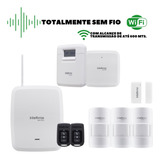 Kit Central De Alarme Sem Fio E Wifi C/ 4 Sensores Intelbras