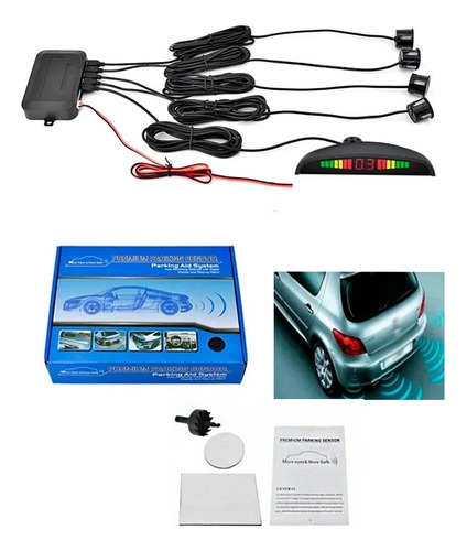 Sensor Alarma Retroceso Kit Para Auto Universal