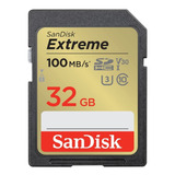 Memoria Sd Sandisk 32 Gb Extreme 90 Mb/s Uhs-i 4k V30 Reflex