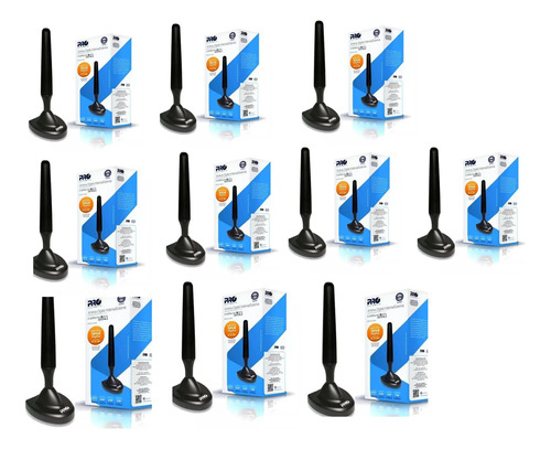 Kit 10 Antenas Digital Interna Externa Hdtv Pro-eletronic